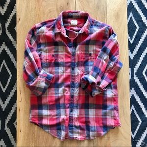 J. Crew Plaid Flannel Button Down